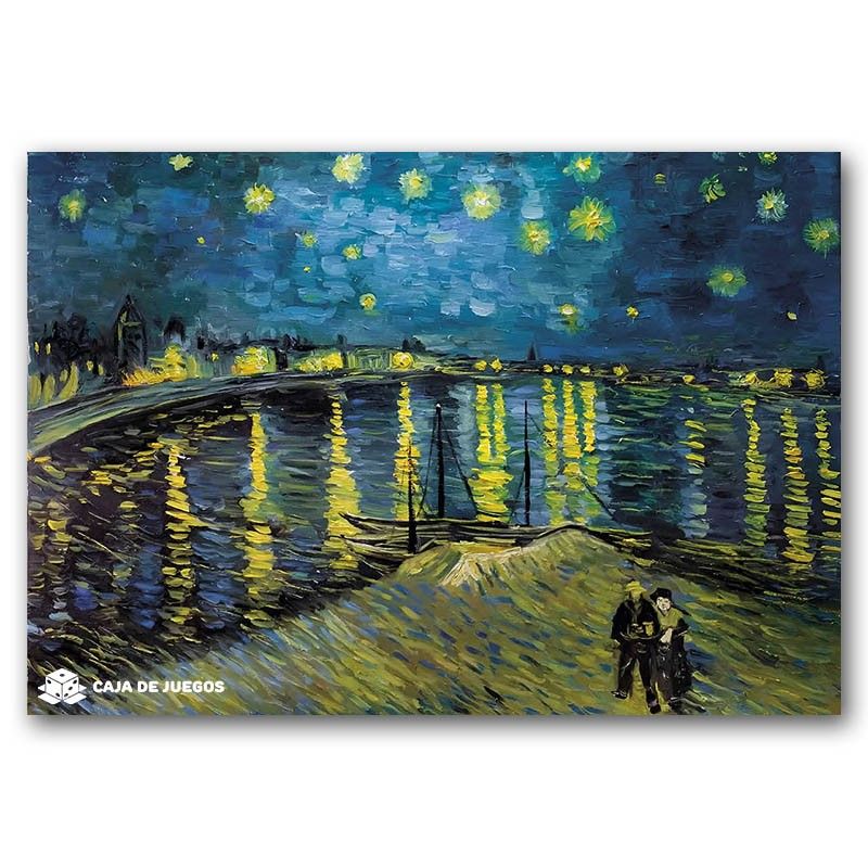 Rompecabezas  Noche Estrellada Sobre El Rodano 1000 Piezas