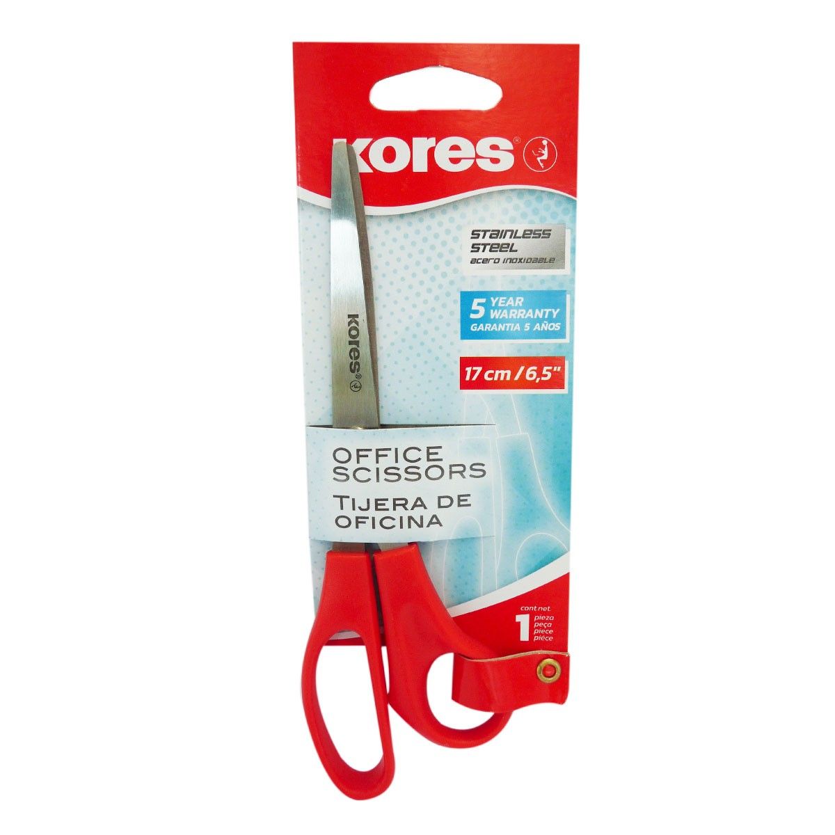 Tijera Kores Punta Roma 17cm / 6.5Pulg