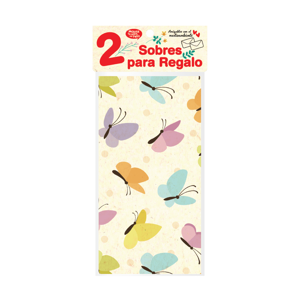 Sobres Para Regalo Diseños Surtidos x 2 und