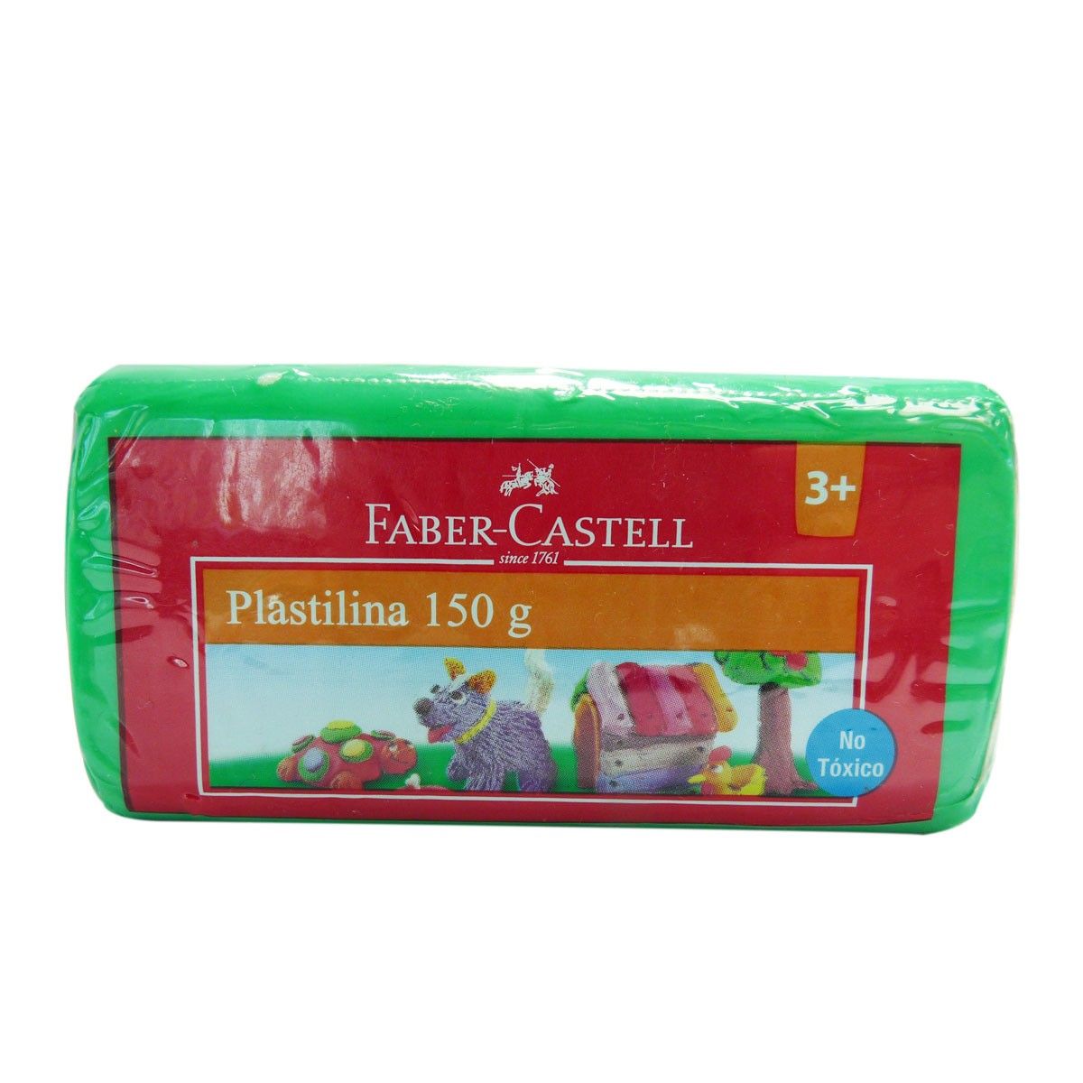 Plastilina Faber Castell Color Verde 150grs +3 años