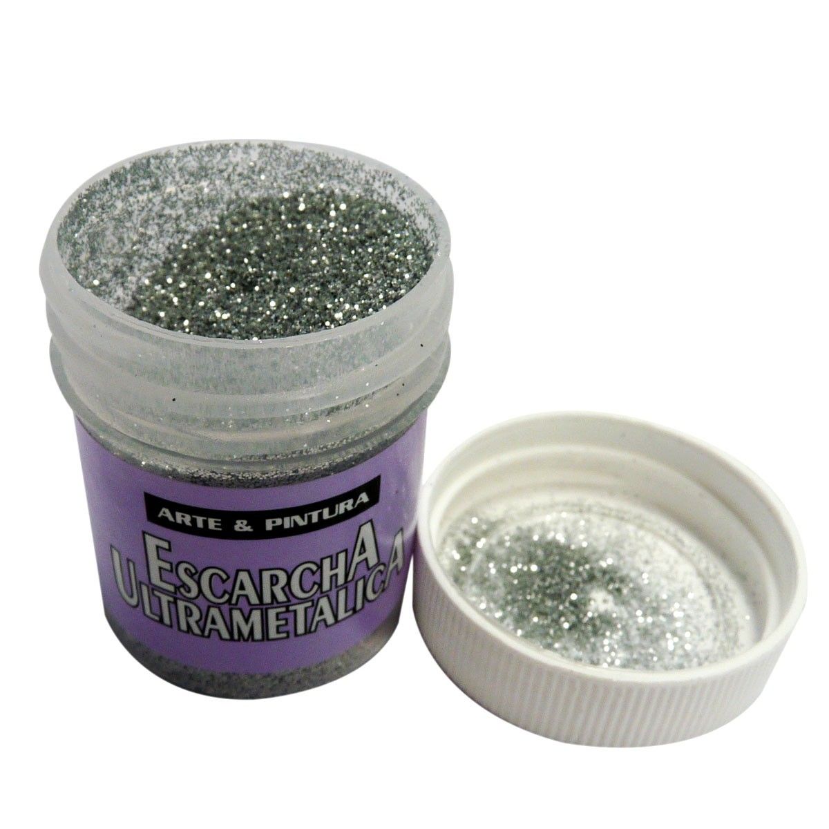 Escarcha Arte &amp; Pintura Ultrametálica Plata / 30mm
