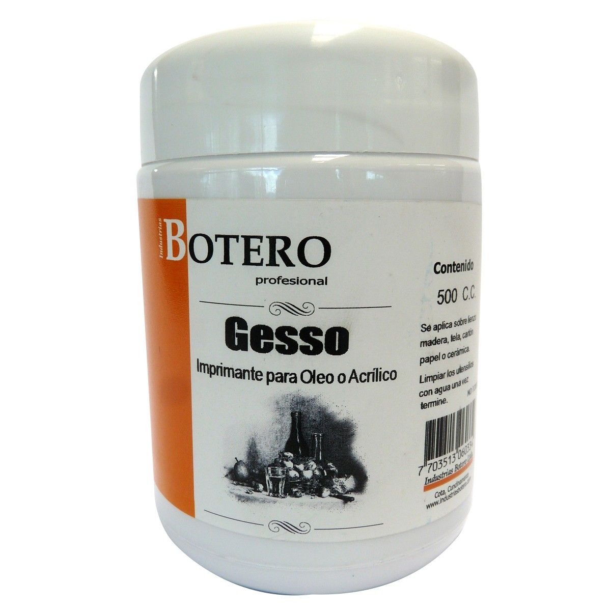 Gesso Botero Imprimante para Óleo / Acrílico 500ml
