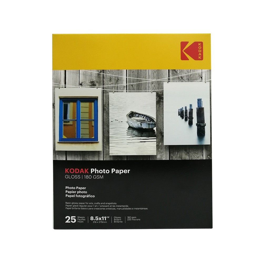Papel Fotografico  Kodak Carta X 25 Hojas 180Gr