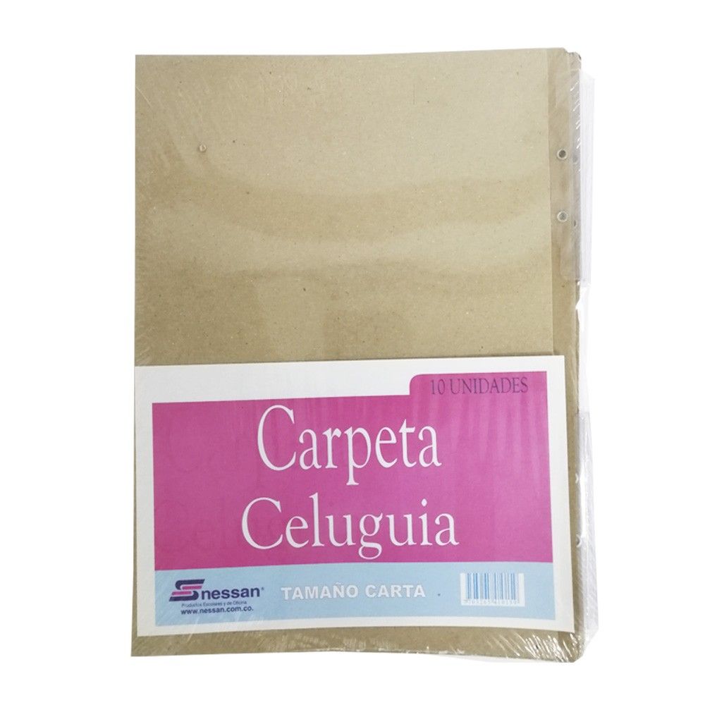 Carpeta Celuguia Nessan Tamaño Carta x10 und