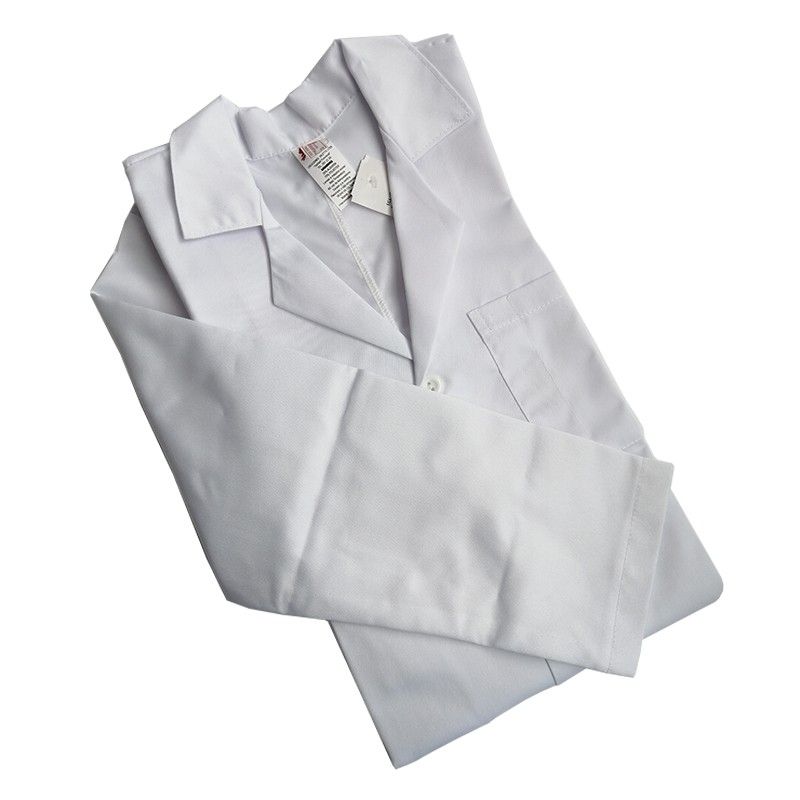 Bata de Laboratorio con Manga Larga Talla Única Blanco