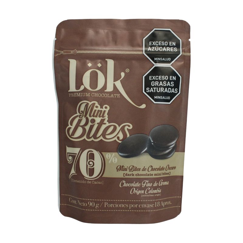 Chocolate 70% Mini Bites Cacao Lok 90g