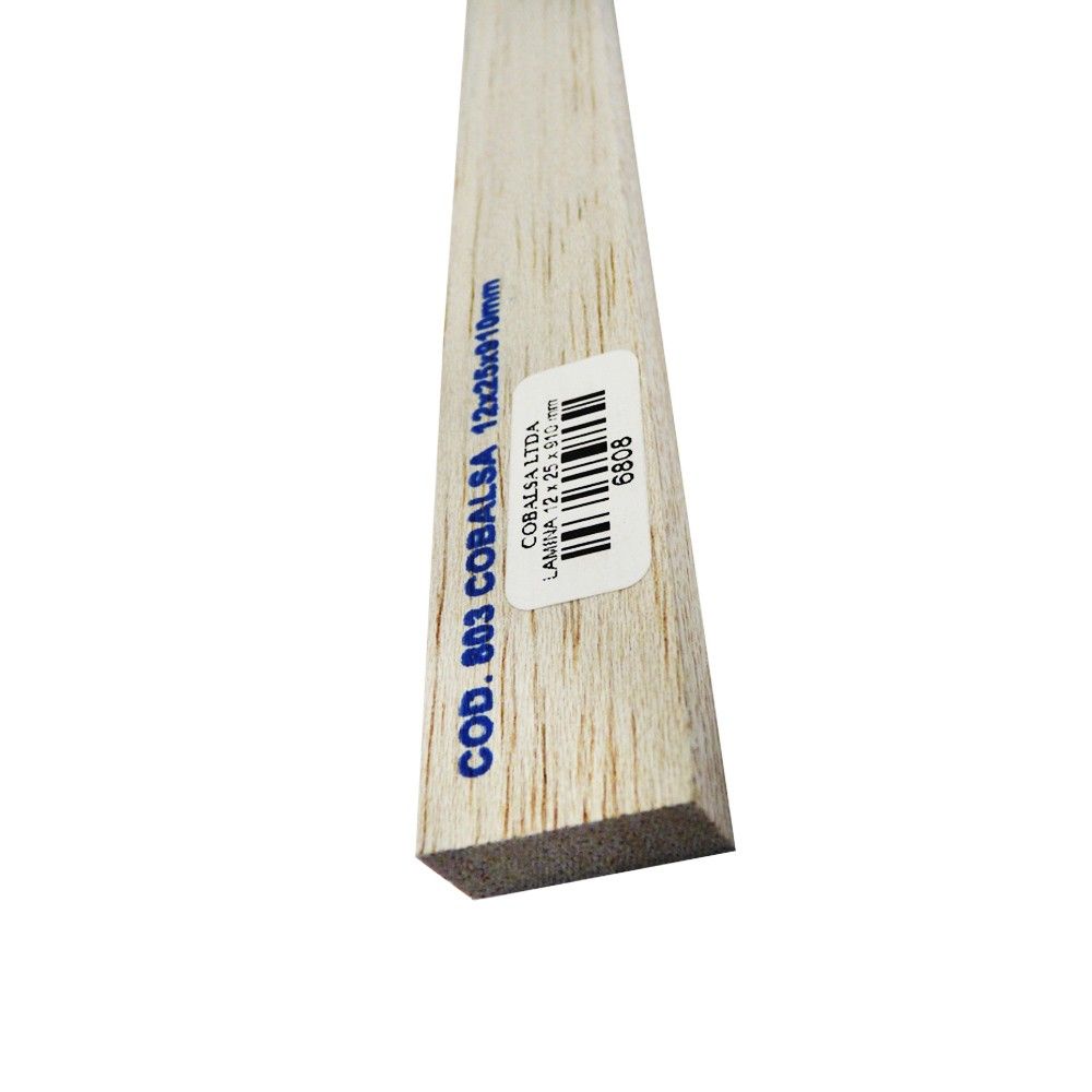 Lamina De Balso 12 mm x 25 mm x 910 mm