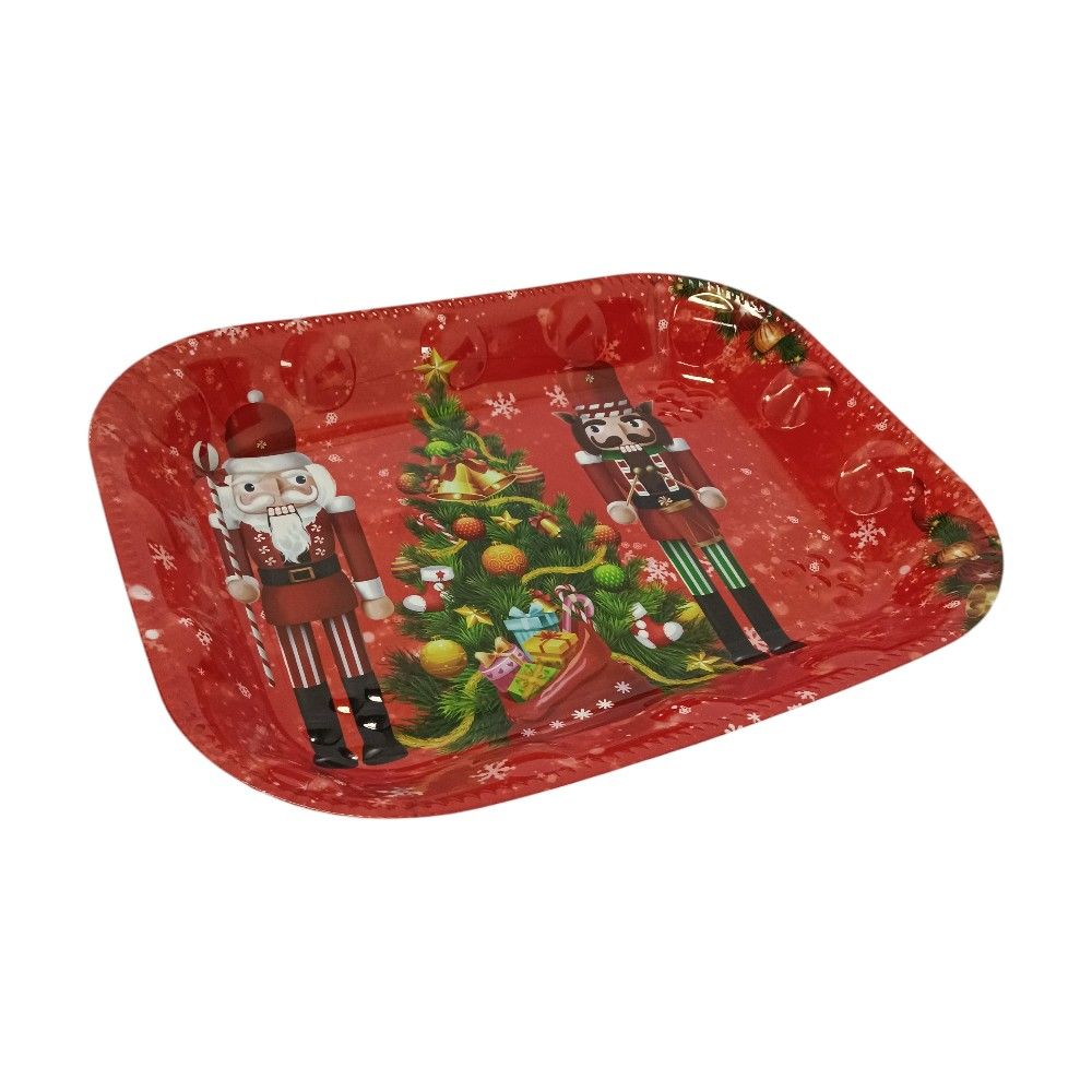 Bandeja 38X28Cm Plástico Navidad