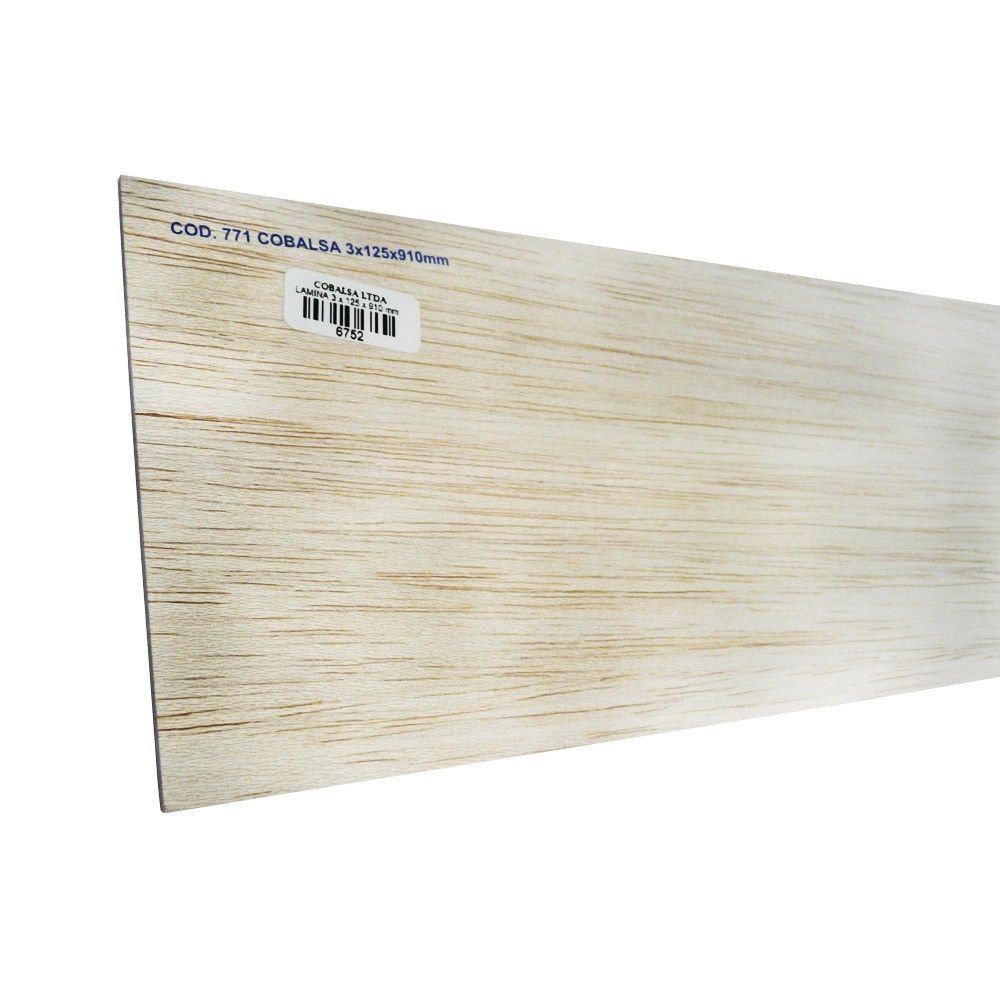 Lamina De Balso 3 mm x 125 mm x 910 mm