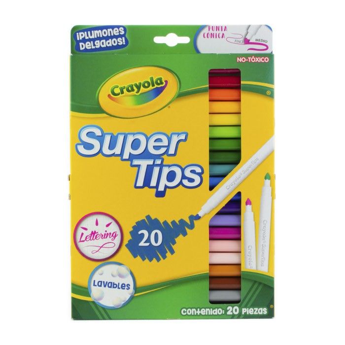 Plumones Supertips X20 UND Crayola
