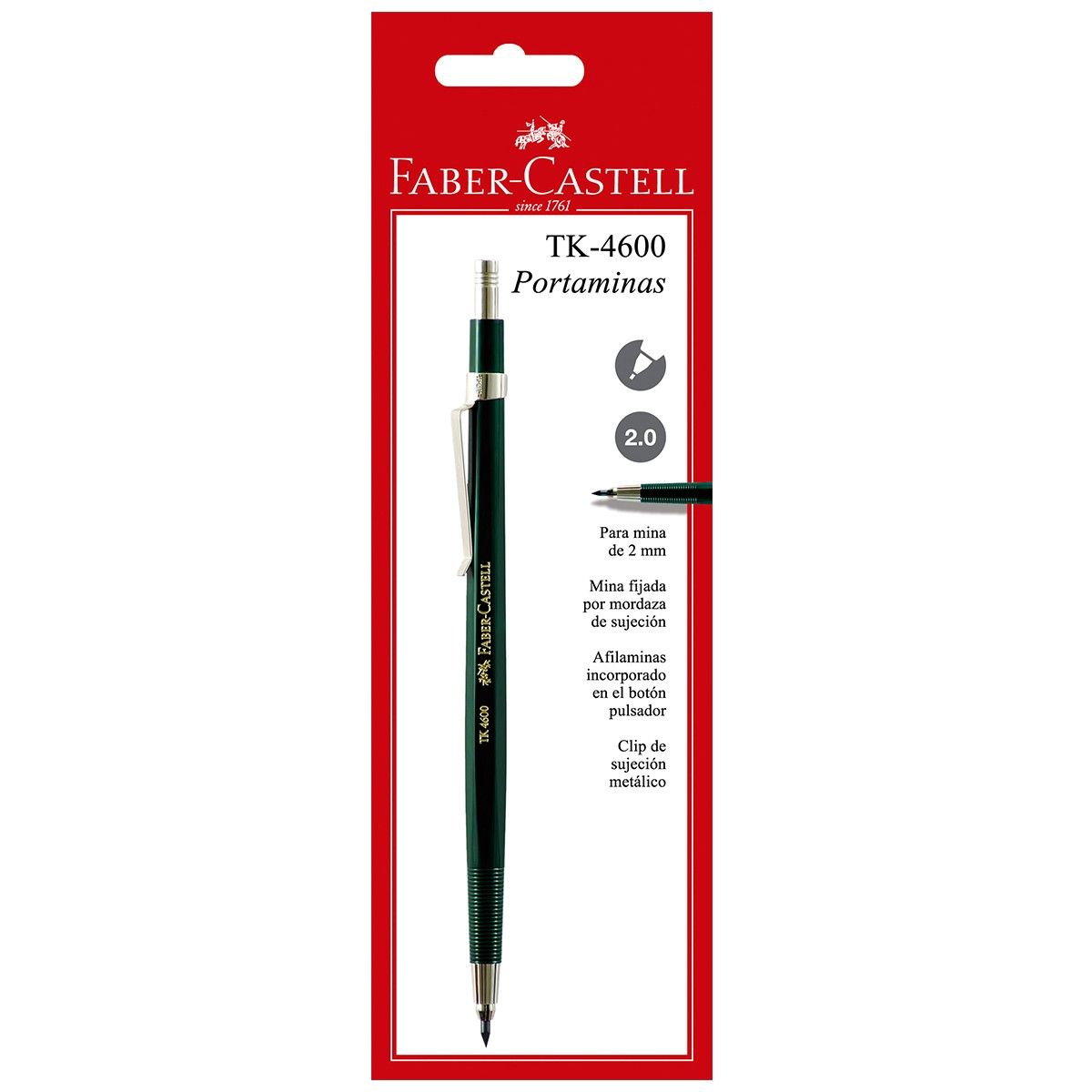 Portaminas Faber Castell TK-4600 2.0mm