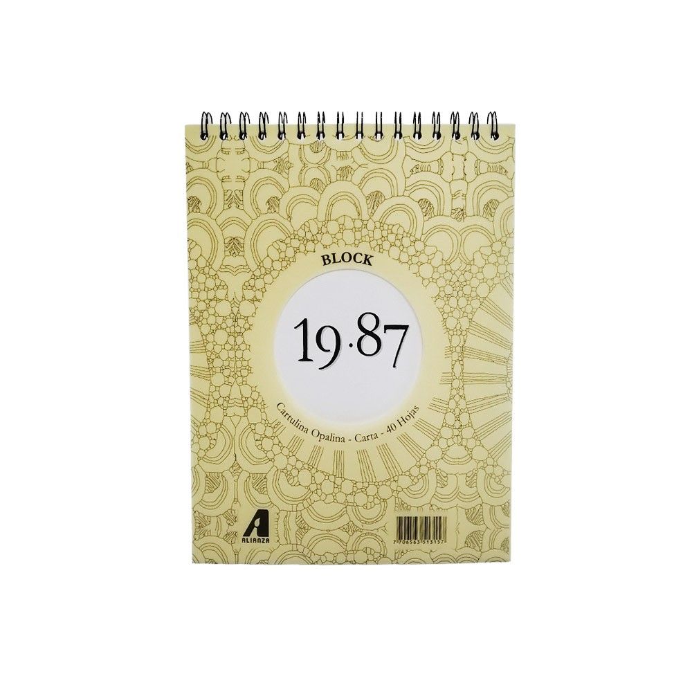 Bitácora Block 19.87 Cartulina Opalina Carta 40 hojas