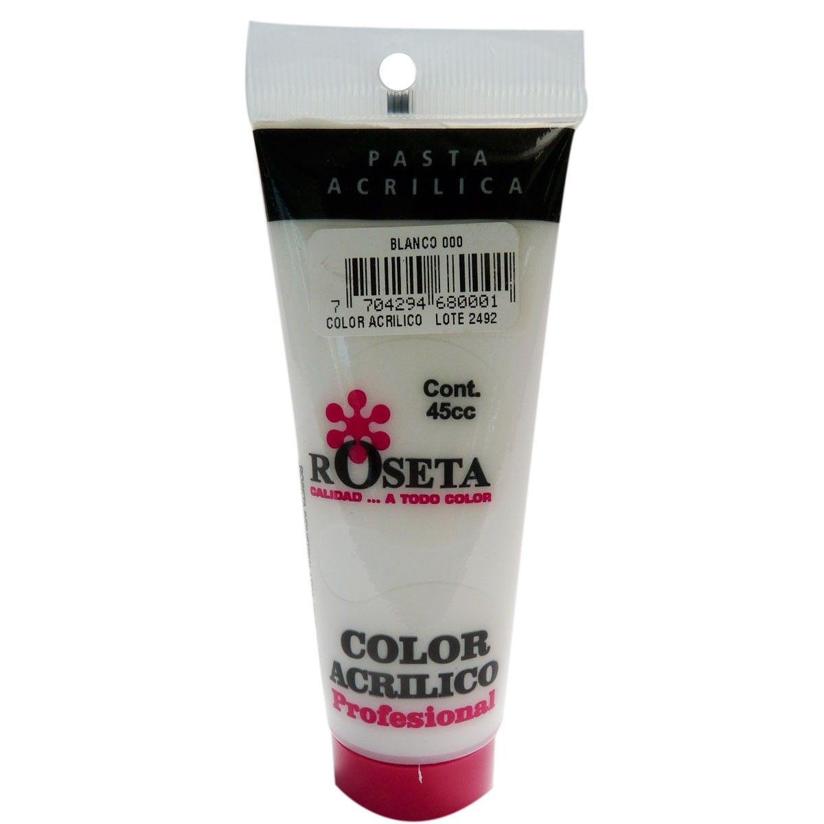Acrílico Roseta en Tubo Blanco 45ml