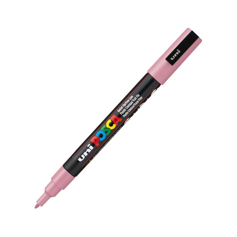 Marcador Posca 3M 0.9-1.3Mm Rosa Escarchado