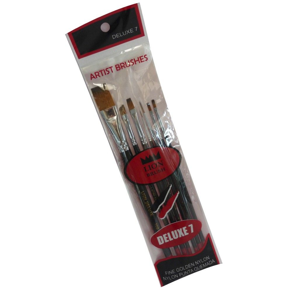 Pincel Arte &amp; Pintura Mixto Lion Deluxe x7 und