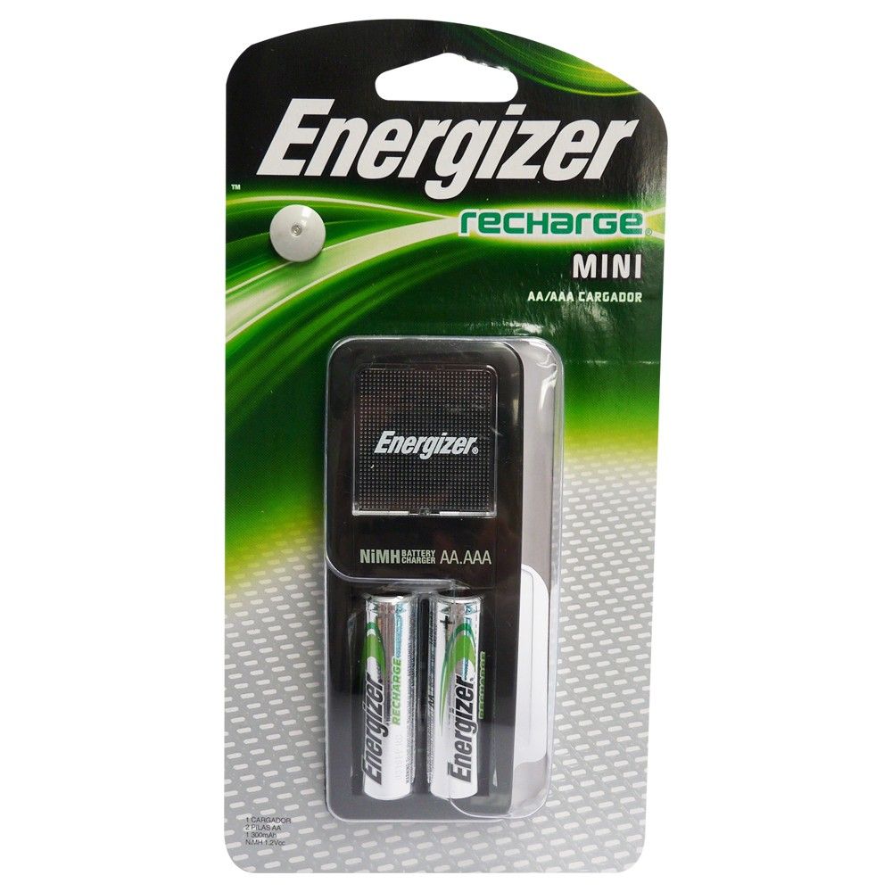 Mini Cargador Energizer para Pila Batería AA/AAA