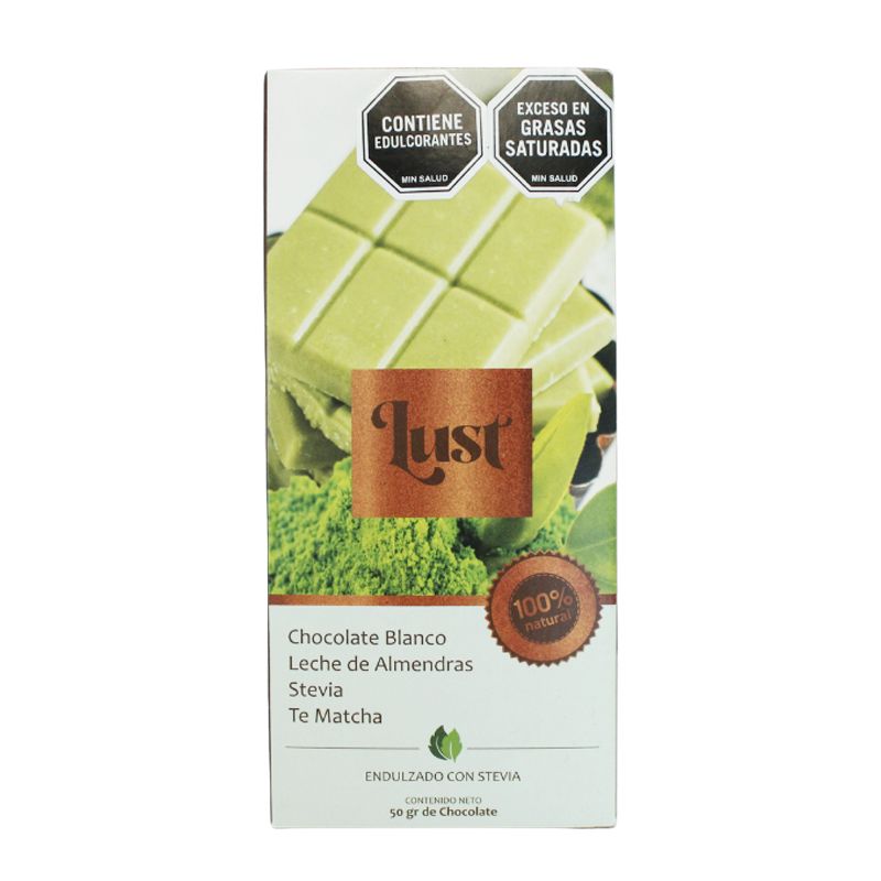 Chocolate Blanco Con Leche de Almendra Lust 50g