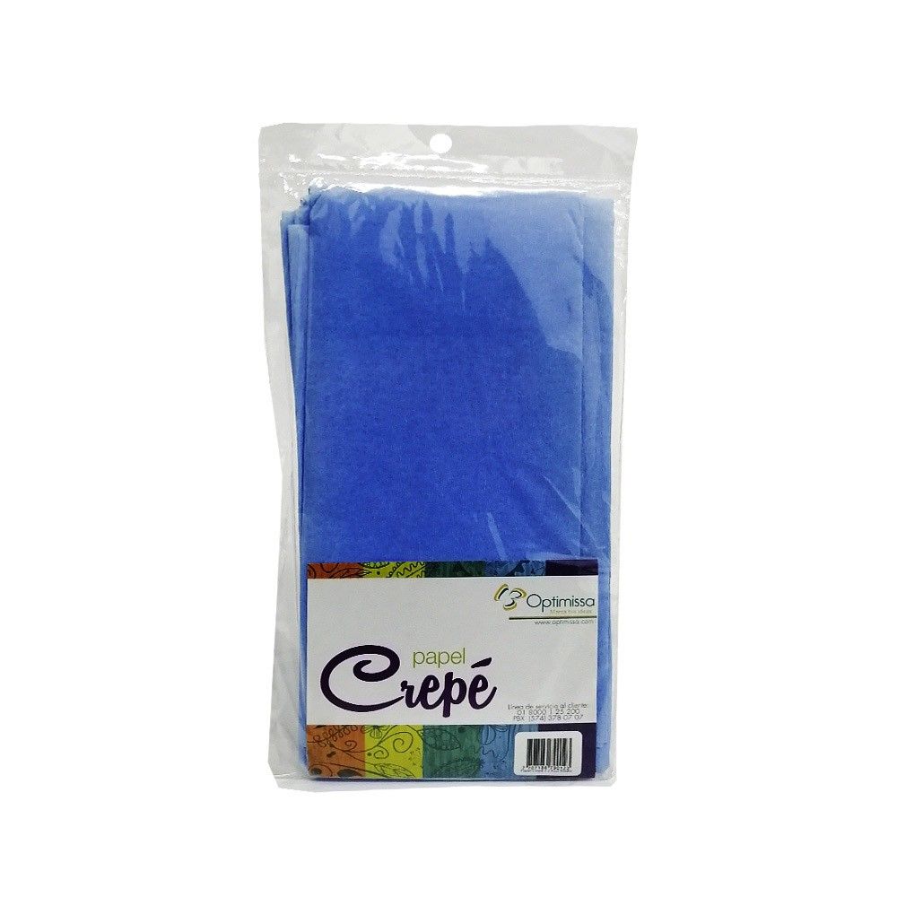 Papel Crepe Color Azul Medio X2 Und