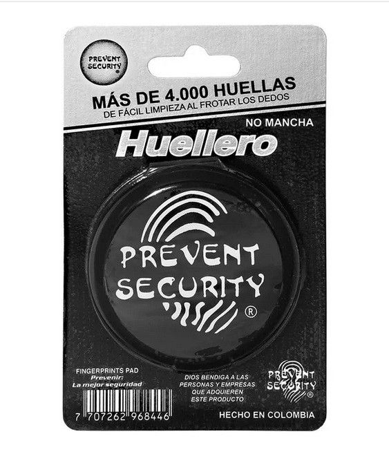 Almohadilla Prevent Security Dactilar Huellero Negro
