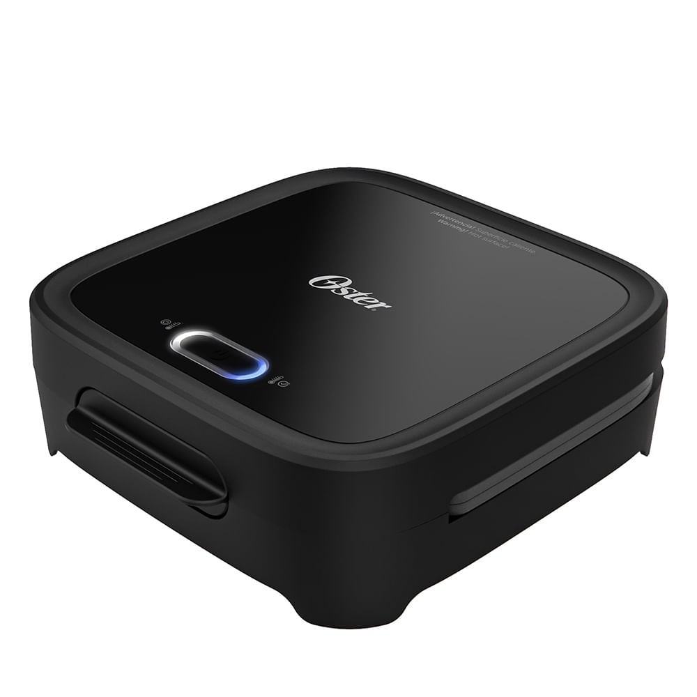 La sandwichera compacta Oster® de platos hondos te permite preparar sandwiches con más relleno o ocupando panes mas gruesos. Adicionalemente, ahora puedes facilmente preparar una variedad de platos como huevos revueltos, quesadillas, arepas o panquecas. Disfruta de un sin fin de posibilidades con nuestra nueva sandwichera de platos hondos.
Cuenta con un diseño compacto y forma innovadora que permite preparar sandwiches con más relleno o panes más gruesos.
Brinda Seguridad y Facilidad , incluye botón ON/OFF con indicador LED, ya no tendrás que desenchufarla.
Cuenta con mas capacidad y versatilidad con un diseño exclusivo, la placa inferior tiene más profundidad, lo que permite preparar sándwiches con hasta 2 panes y tortillas y crepes.
Es muy estable - Diseño innovador con soportes de goma en la base que garantiza más estabilidad al manipular tu sandwichera
Cuenta con el mecanismo de quick Lock - Con un cierre más grande y robusto que bloquea de forma más fácil y segura.