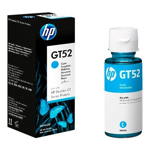Botella de Tinta HP GT52 Cian Original (M0H54AL)