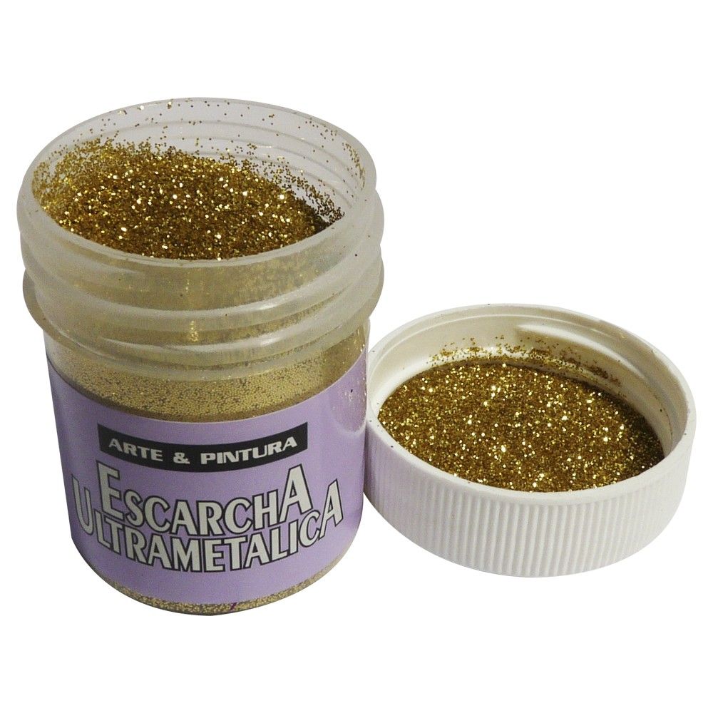 Escarcha  Arte &amp; Pintura Dorado Platino Ultrametal 30cc