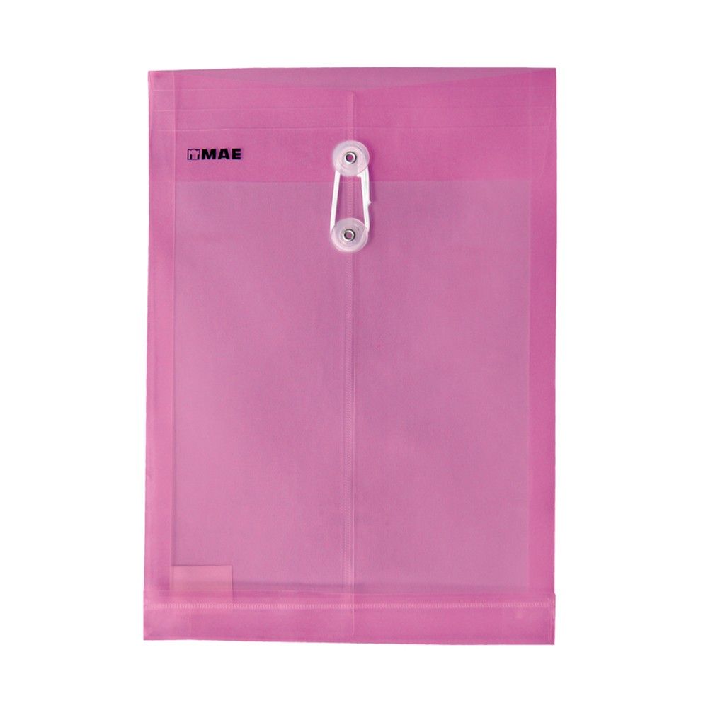 Sobre Vertical Oficio Con Hilo Color Rosa