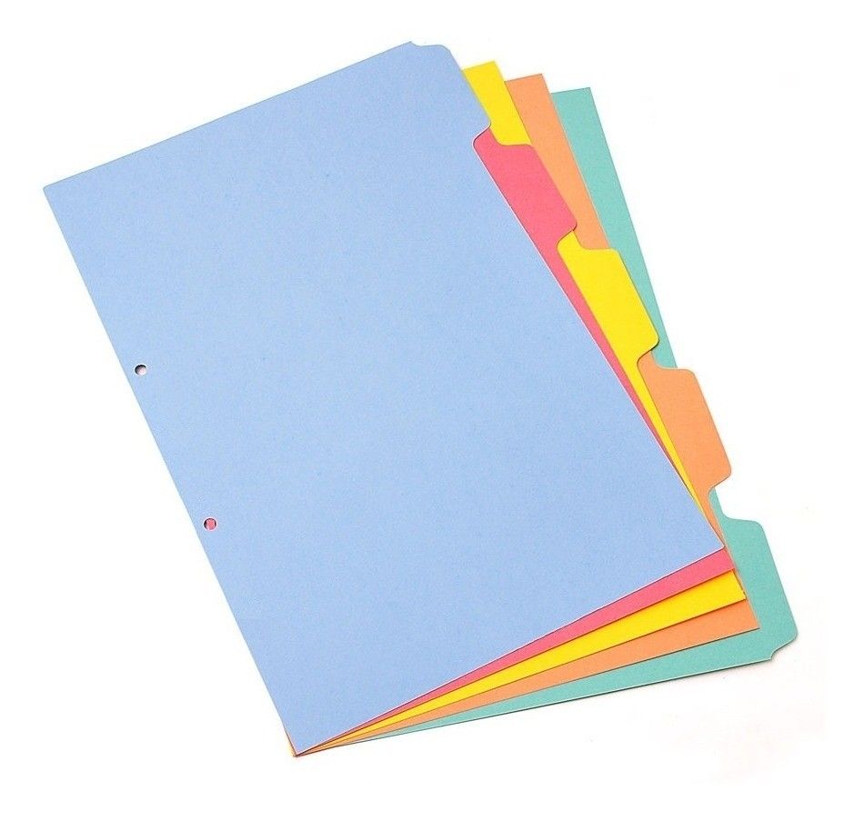 Separador Archivo Colores Pastel Surtidos 105