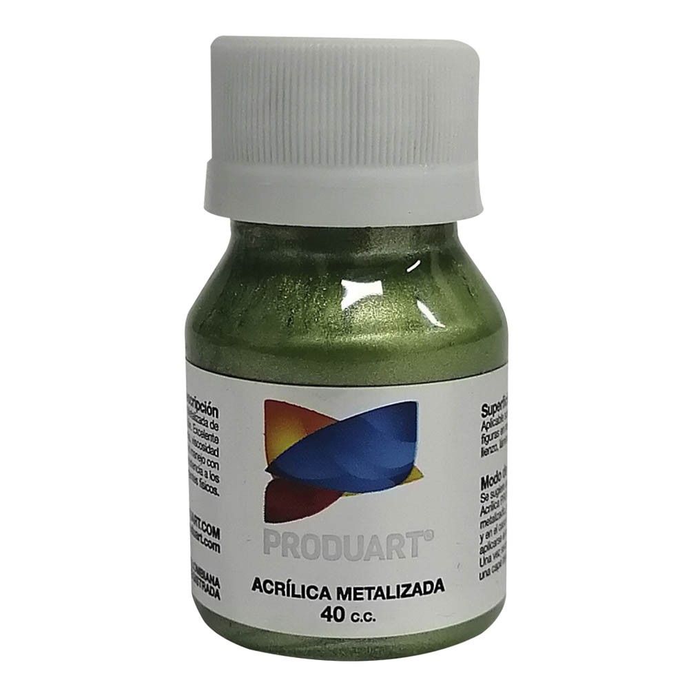 Acrílico Produart Color Verde Turmaline Metalizada 40CC