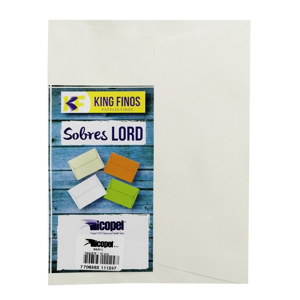 Sobre Kimberly Lord King Finos Marfil x12und