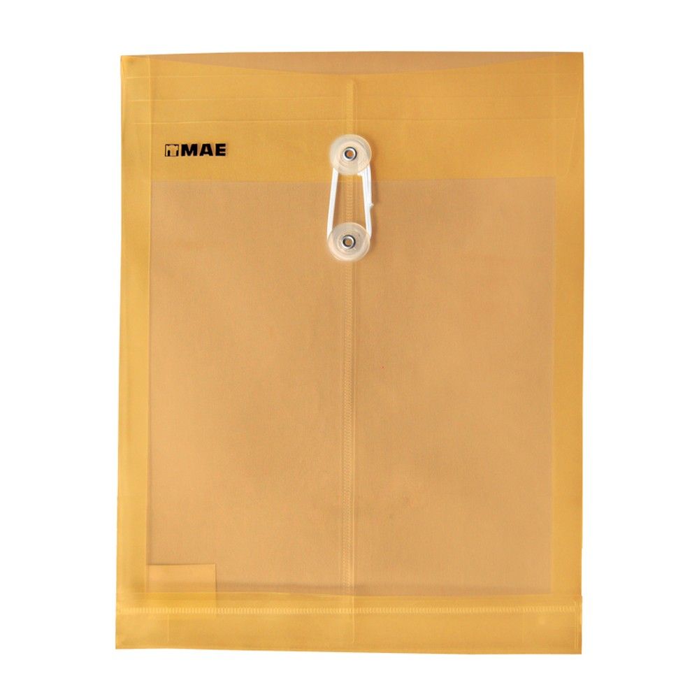 Sobre Vertical Carta Con Hilo Color Naranja