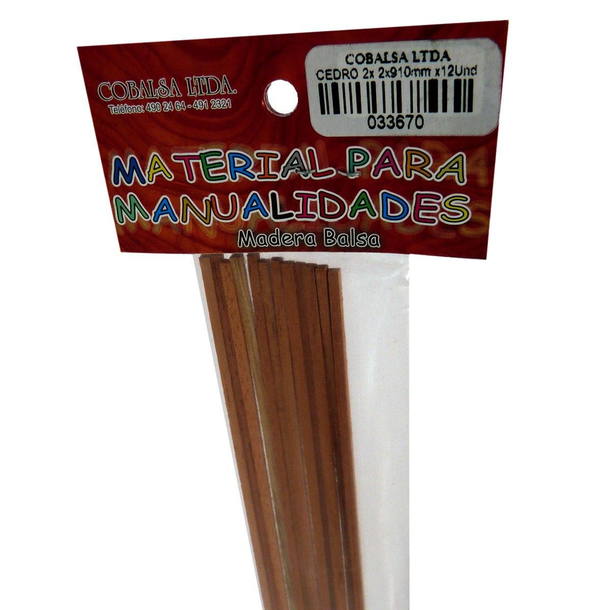 Cedro Cuadrado 2x2x910mm x12 und