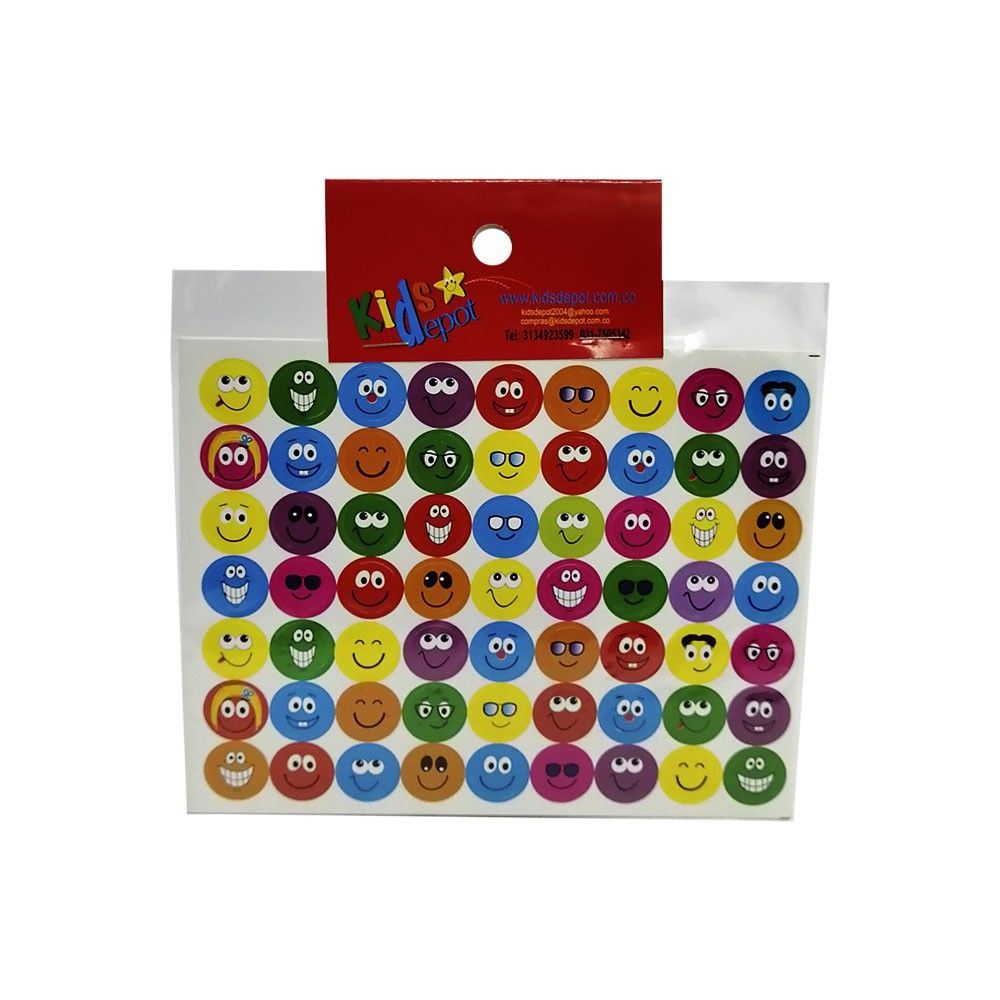 Rótulos Adhesivos Kids Depot Caritas x 252 und