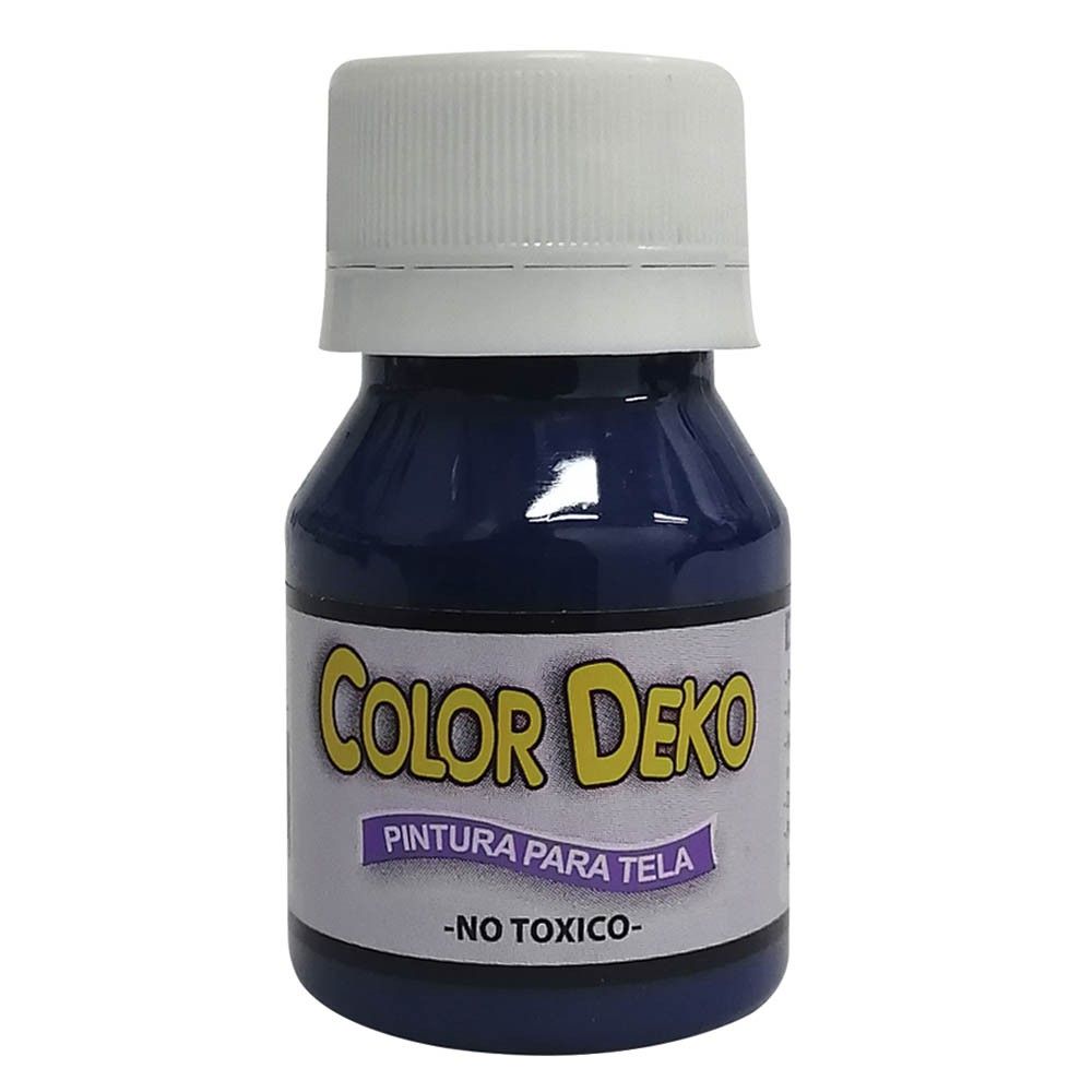 Pintura Para Tela Deko Color Azul Noche 1 Onz