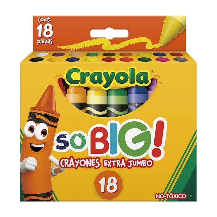 Crayones extra jumbo So Big X18 UND Crayola
