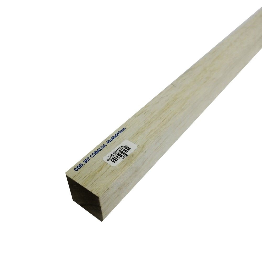 Bloque de Balso 40 mm x 40 mm x 910 mm