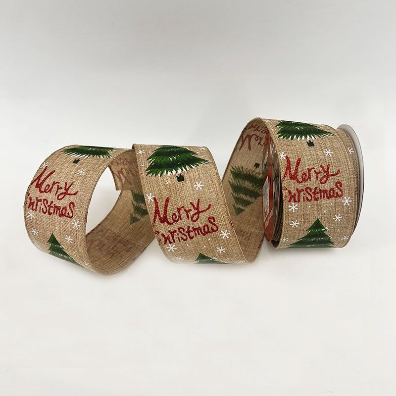 Cinta 6.3Cm X10Yd Natural Arbol Verde