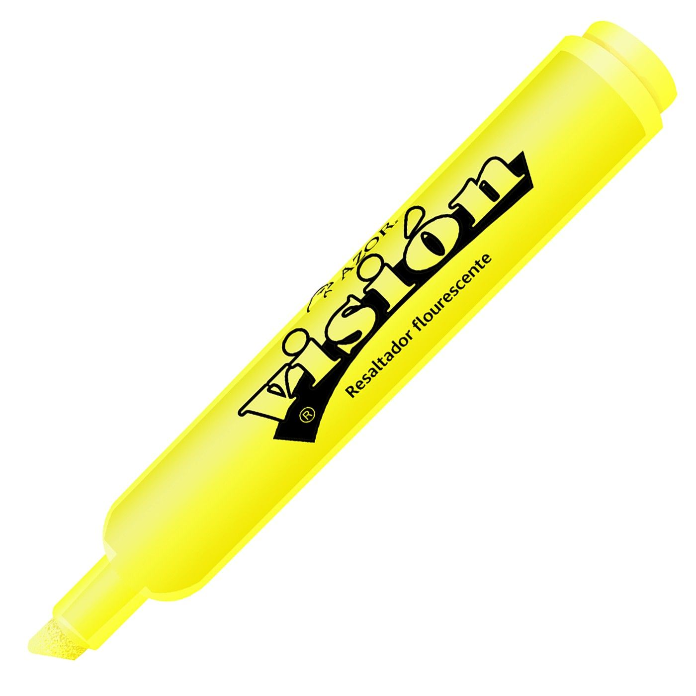 Resaltador Azor Punta Gruesa X12 Und Color Amarillo