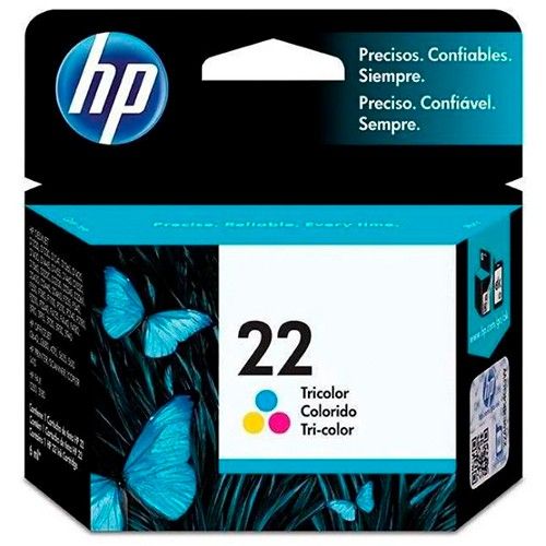 Cartucho de Tinta HP 22 Tricolor Original (C9352AL)