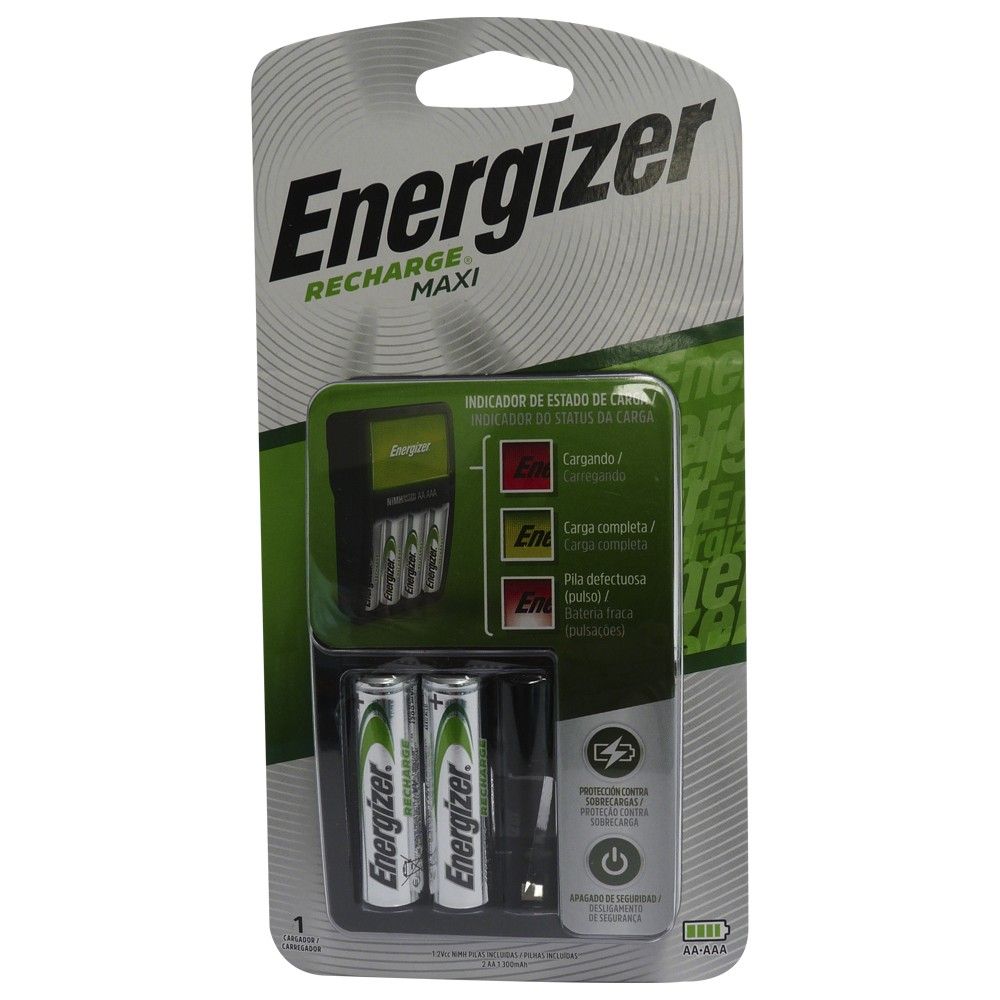 Cargador Energizer CHVCM Maxi para AA/AAA