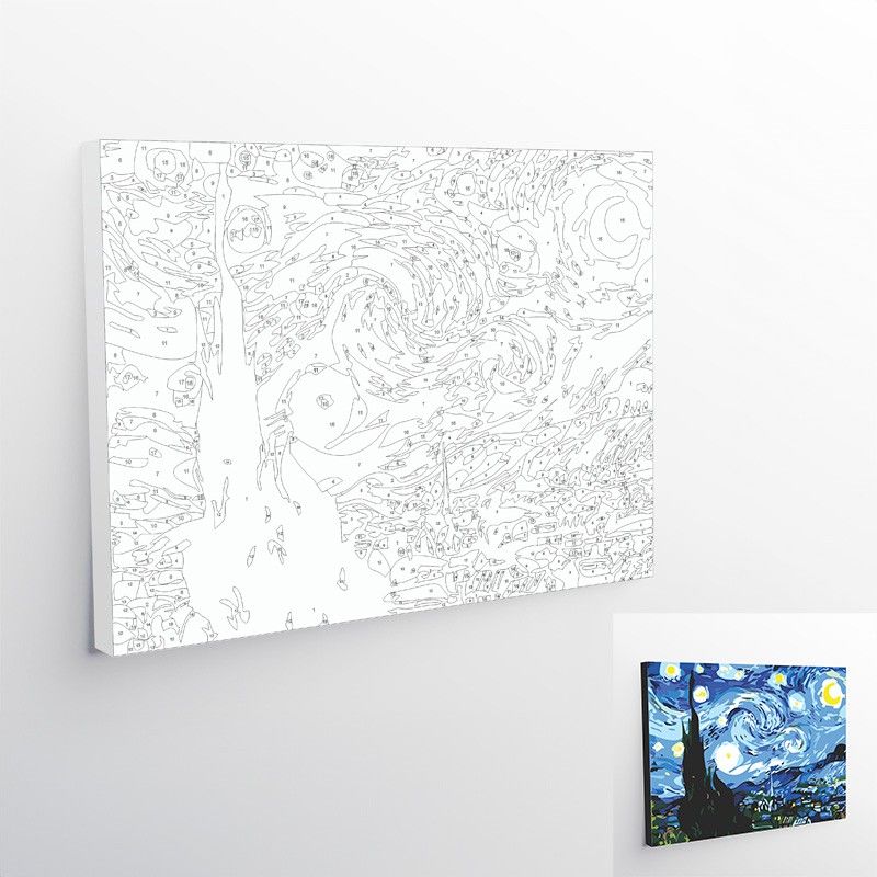 Kit De Pintura - La Noche Estrellada