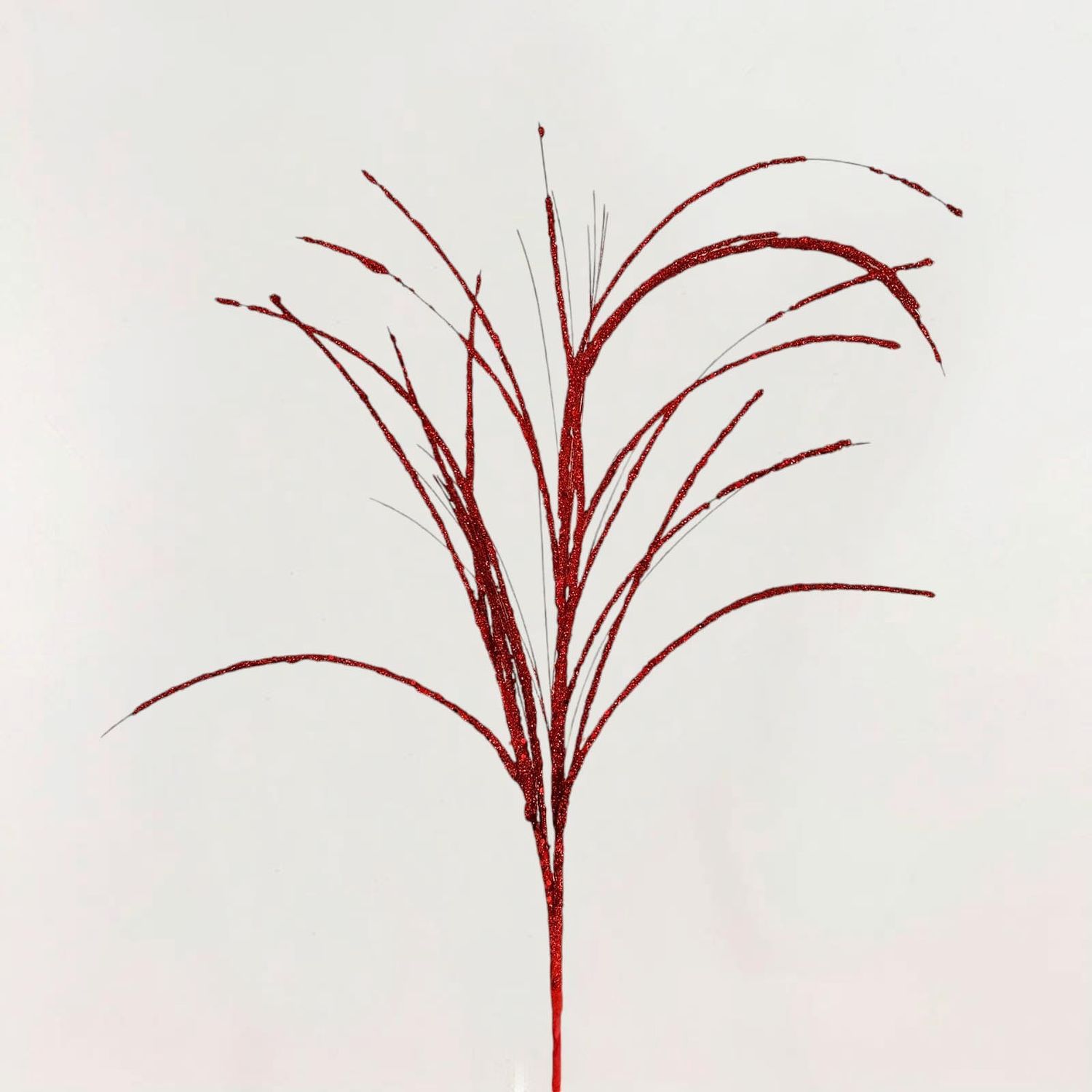 Rama Volcan 82Cm Roja Escarchada