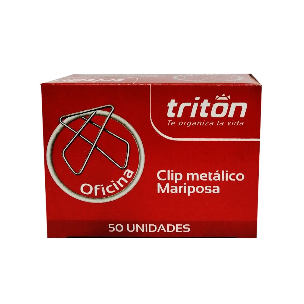 Clip Triton Mariposa Metálico x50 und