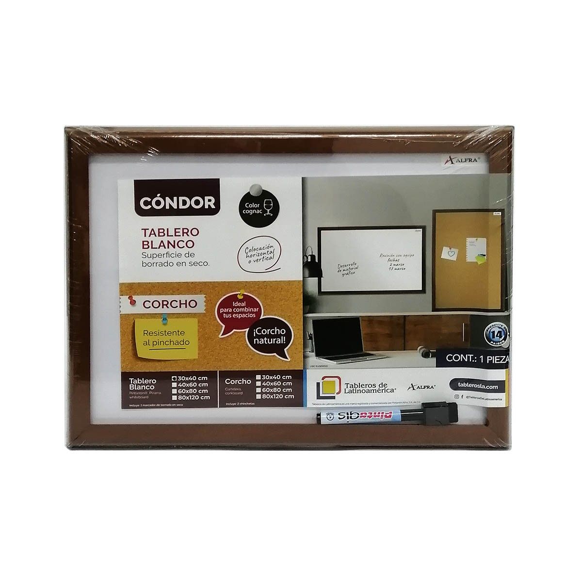 Tablero Condor con Marco en Madera / R-7754 / 30 x 40cm
