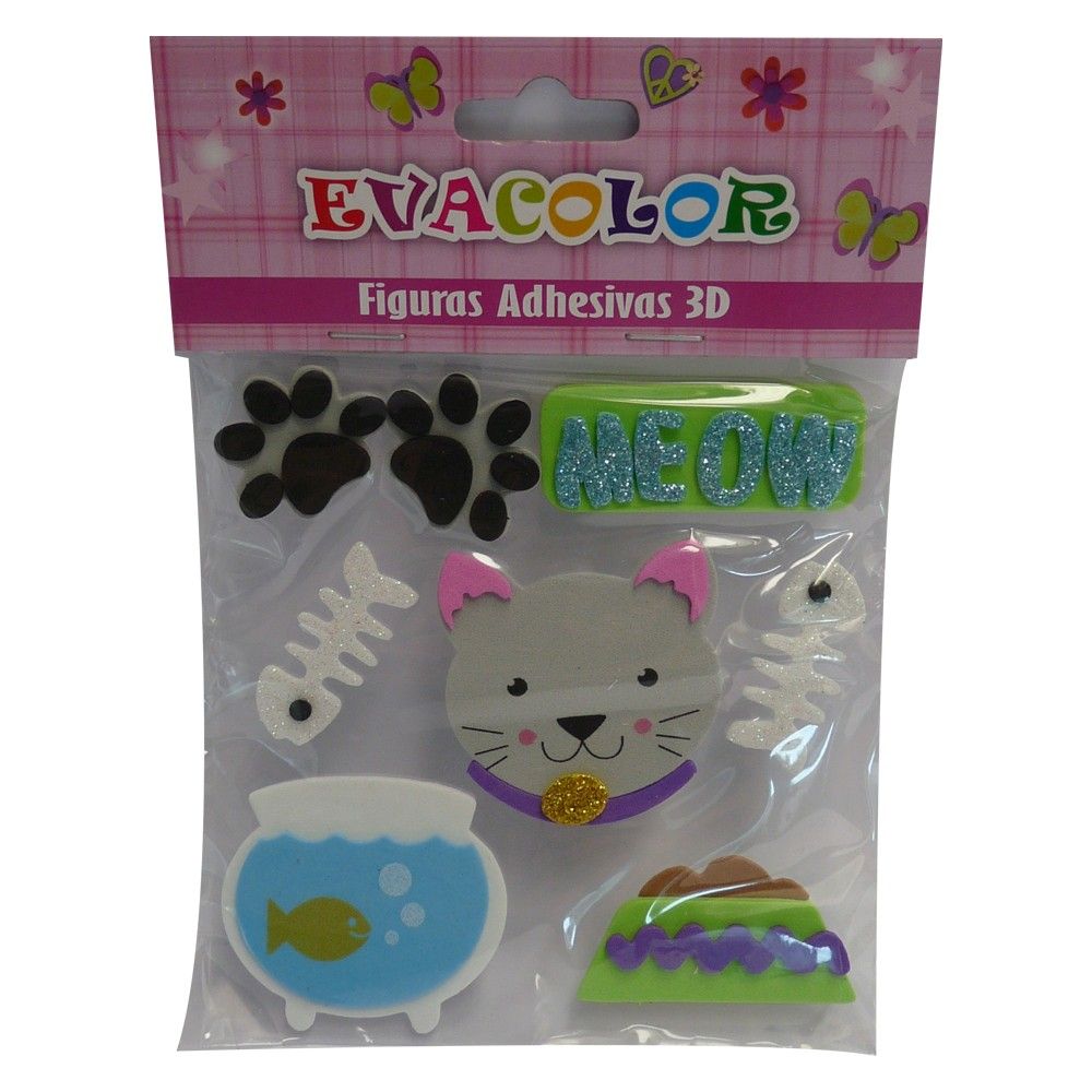 Fomi Figuras Adhesivo 3D Motivo Mascota