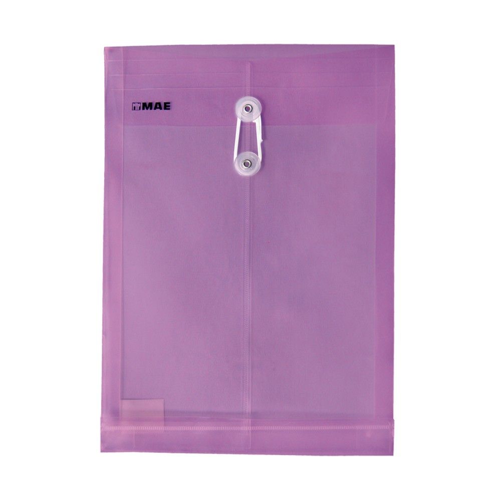 Sobre Vertical Oficio Con Hilo Color Morado