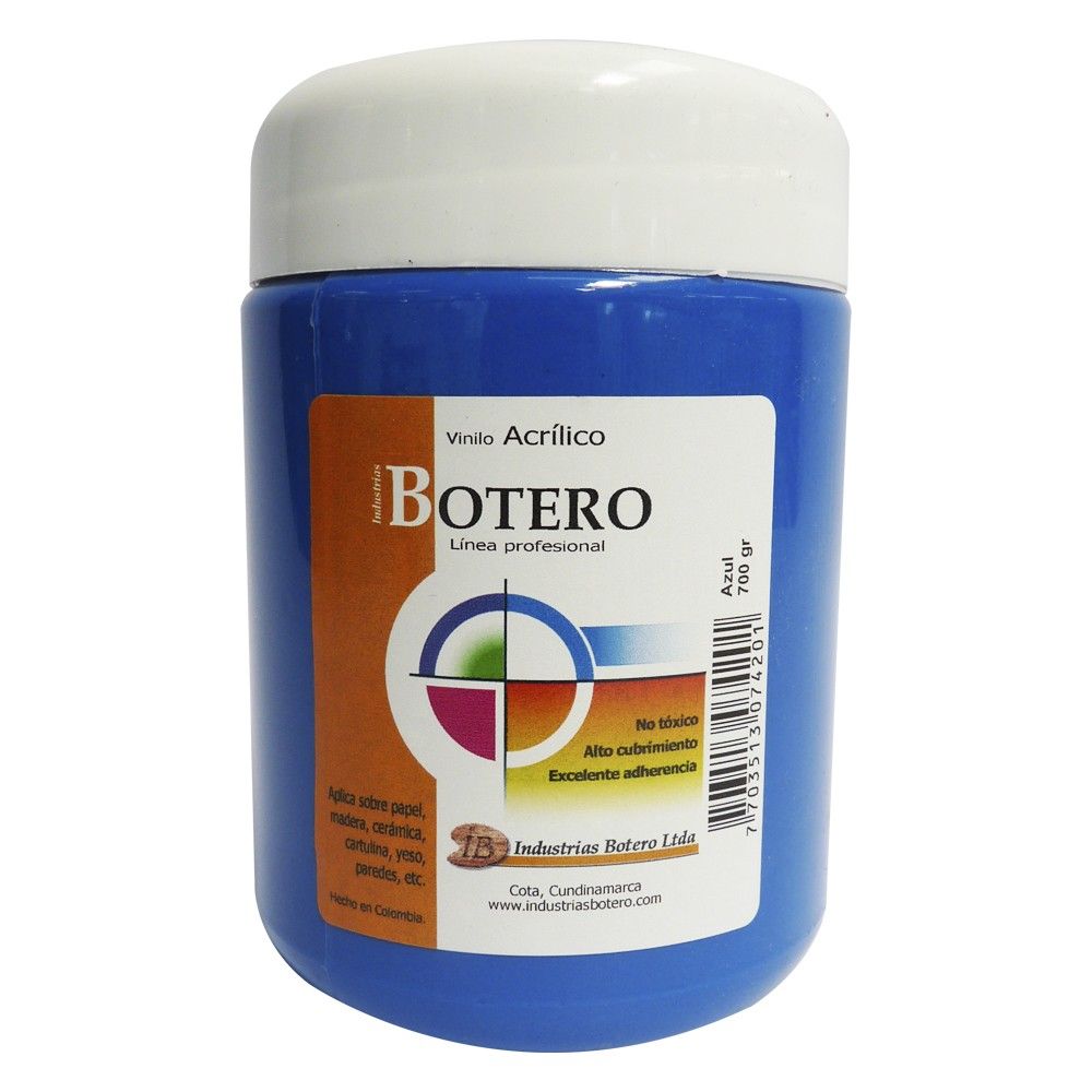 Vinilo Botero Profesional Azul 700gr
