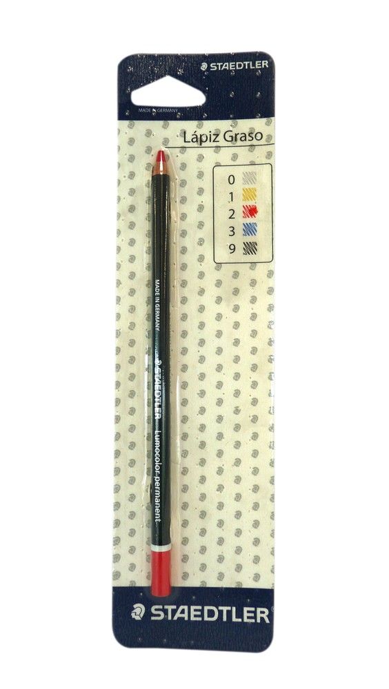 Lápiz Staedtler Graso Rojo