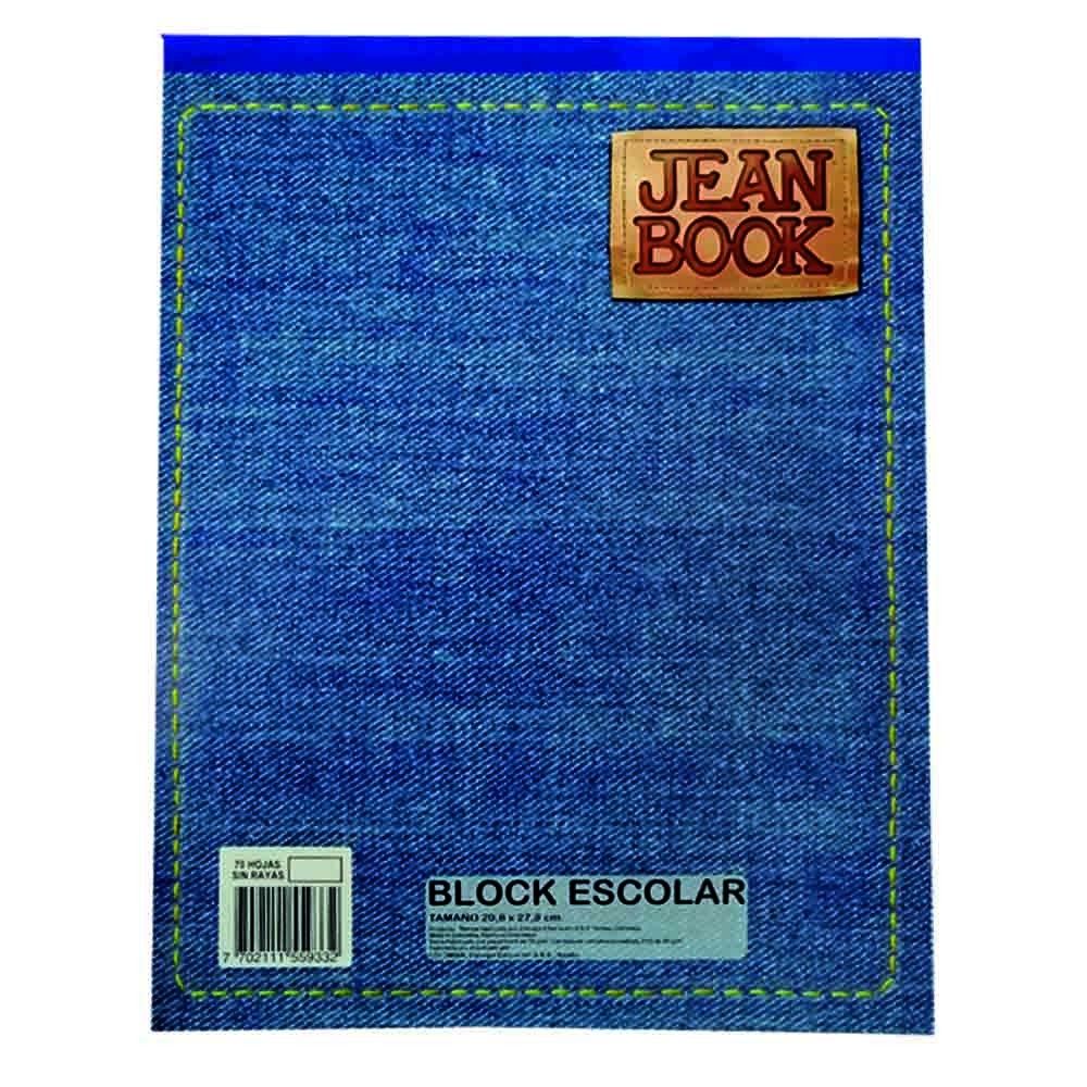 Block Escolar Jean Book Carta Blanco 56gr x70hjs
