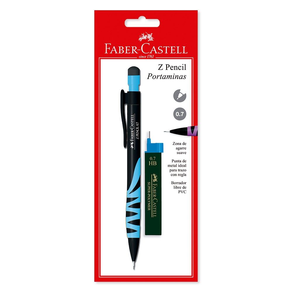 Portaminas Faber Castell Blíster Z Pencil 0.7 + Minas